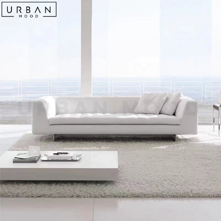 SANAA Modern Leather Daybed Sofa