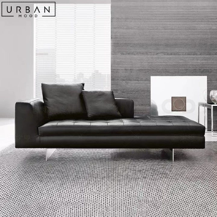 SANAA Modern Leather Daybed Sofa