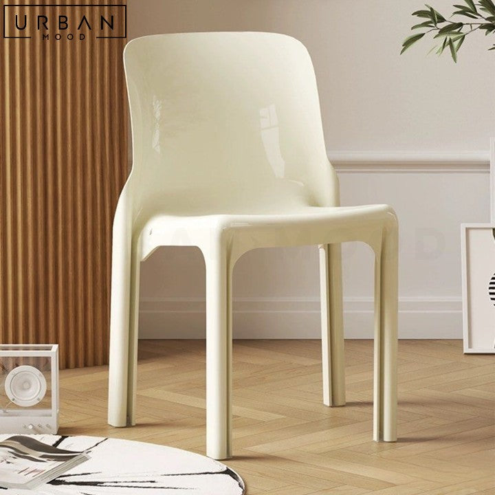 SANDRA Modern Stackable Plastic Dining Chair