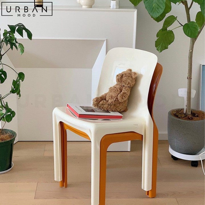 SANDRA Modern Stackable Plastic Dining Chair