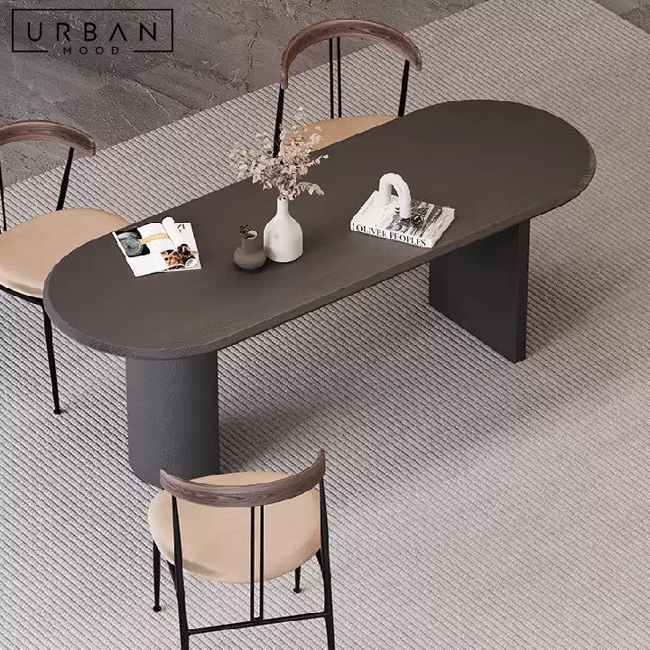 SANEL Modern Solid Wood Dining Table