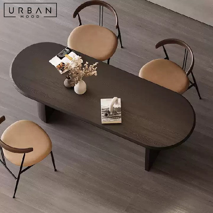 SANEL Modern Solid Wood Dining Table