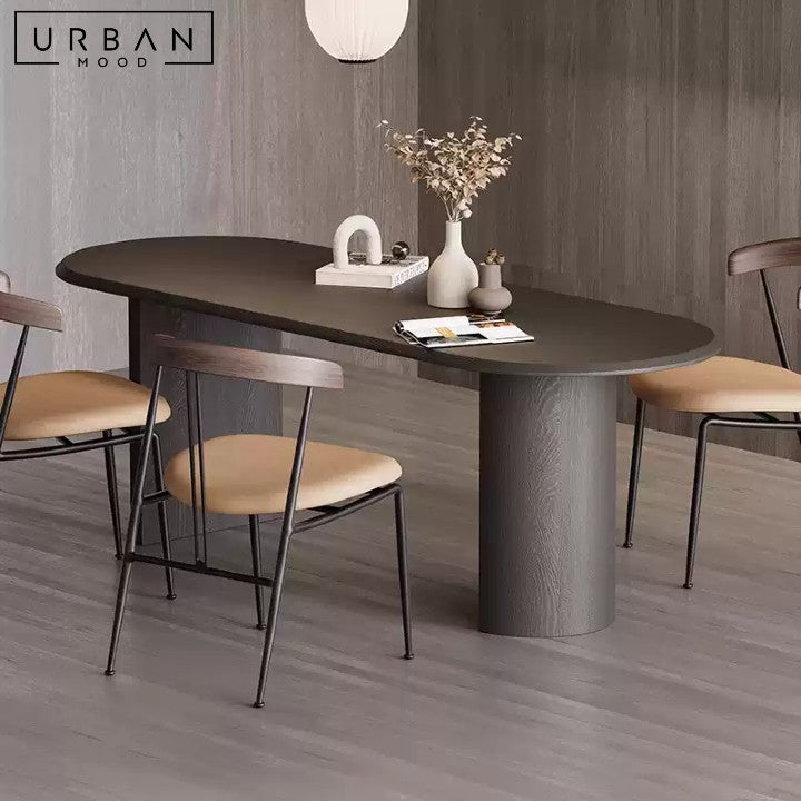 SANEL Modern Solid Wood Dining Table