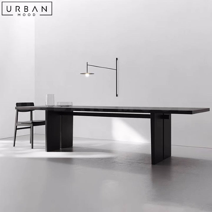 SANNI Modern Solid Wood Dining Table