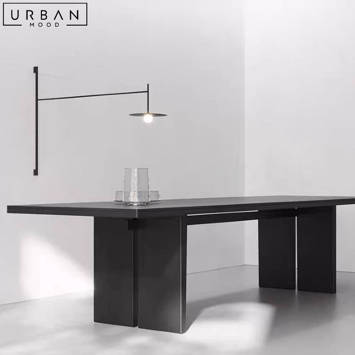 SANNI Modern Solid Wood Dining Table