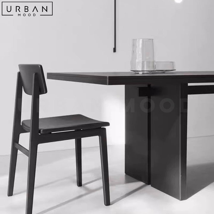 SANNI Modern Solid Wood Dining Table