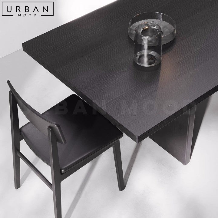 SANNI Modern Solid Wood Dining Table