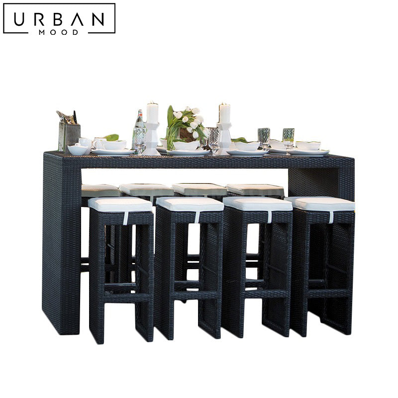 SANRO Modern Outdoor Bar Table & Chairs