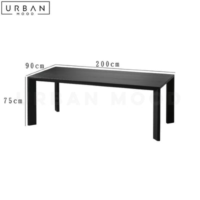 SARAVAN Modern Solid Wood Dining Table