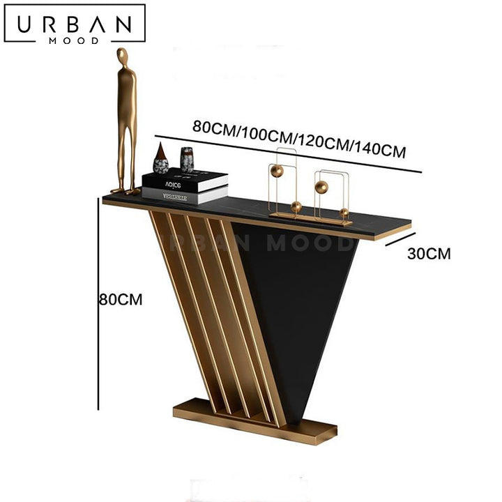 SARIK Modern Sintered Stone Console Table