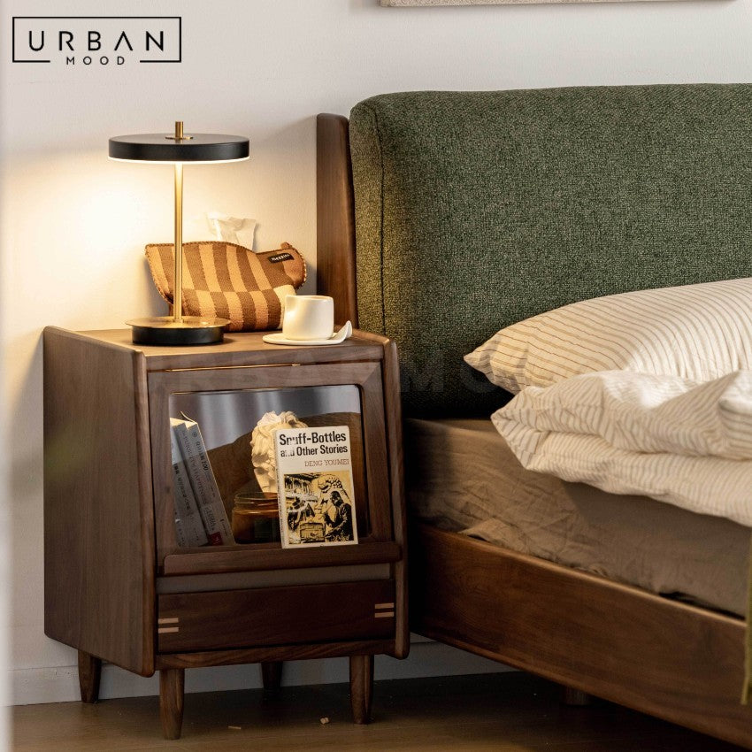 SATEEN Modern Solid Wood Bedside Table