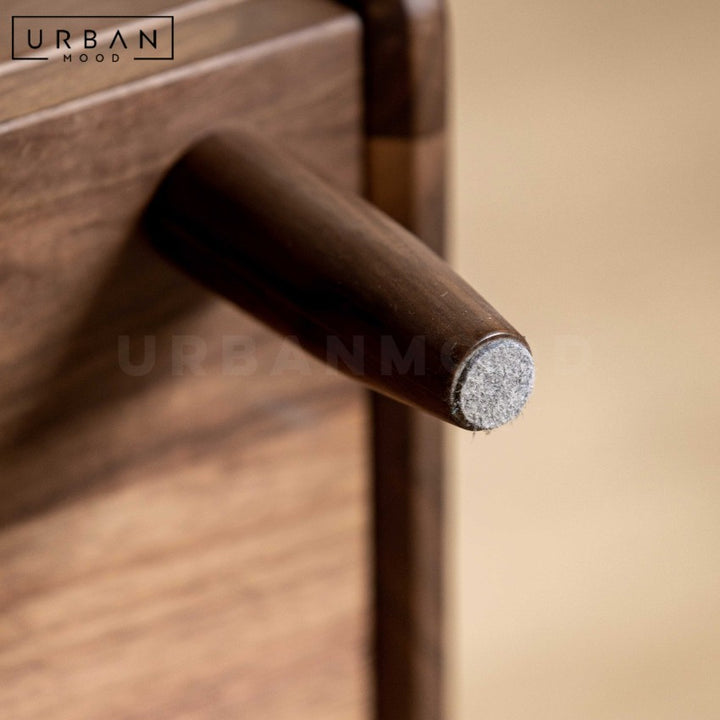 SATEEN Modern Solid Wood Bedside Table