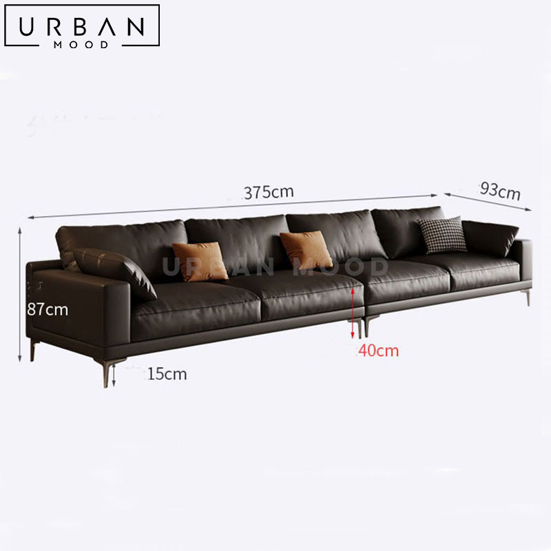 SAVER Modern Leather Sofa