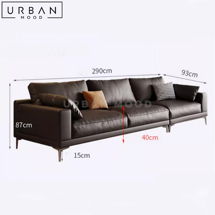 SAVER Modern Leather Sofa