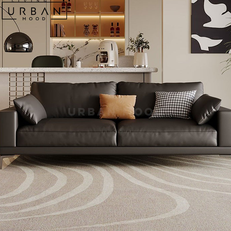 SAVER Modern Leather Sofa