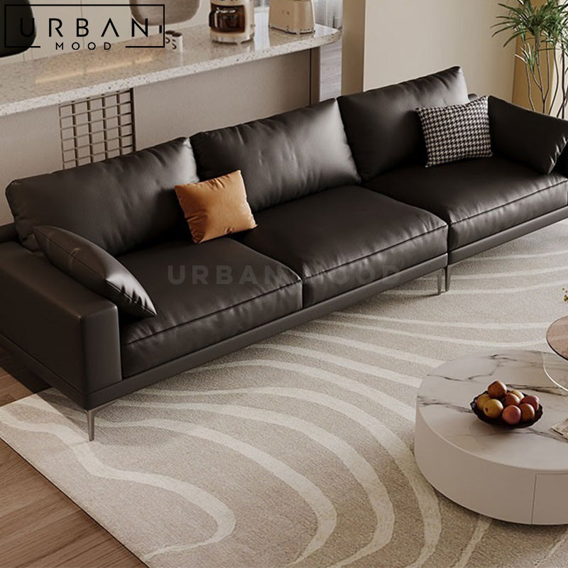 SAVER Modern Leather Sofa