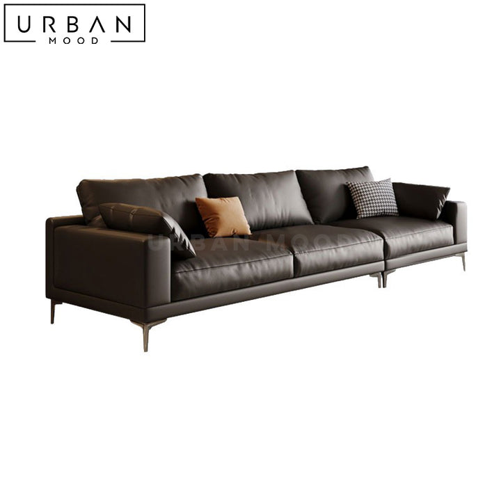 SAVER Modern Leather Sofa