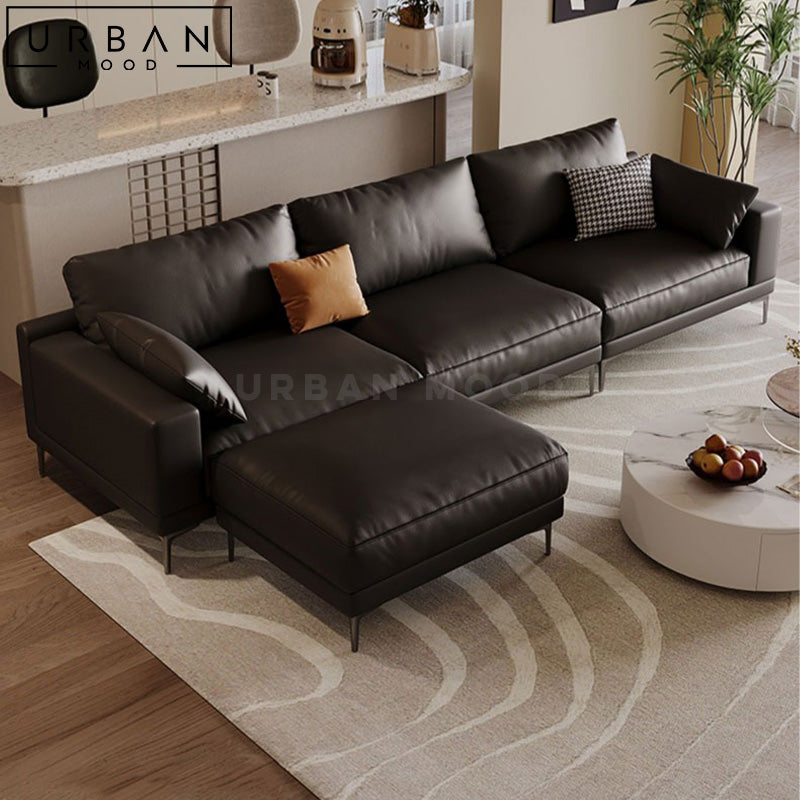 SAVER Modern Leather Sofa