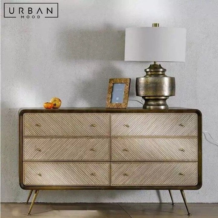 SCHRAM Modern Solid Wood Chest Of Drawers