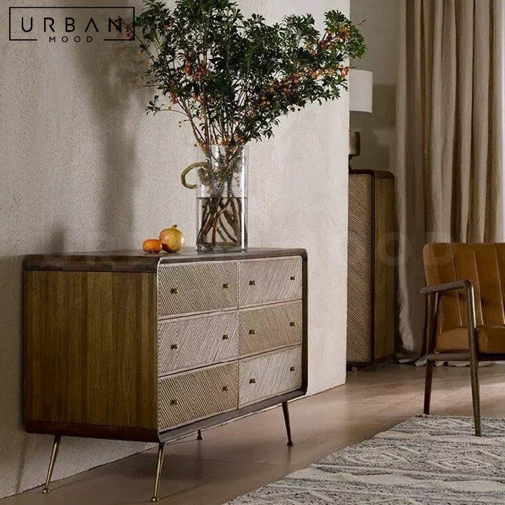 SCHRAM Modern Solid Wood Chest Of Drawers