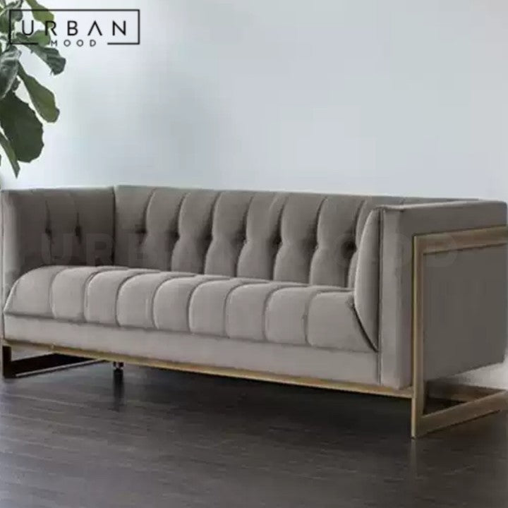 SCHUSTER Victorian Velvet Sofa