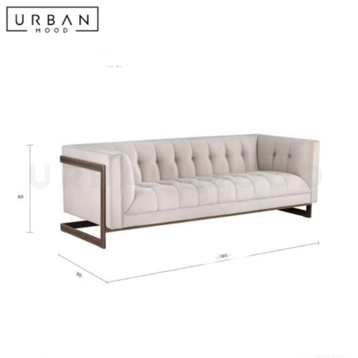 SCHUSTER Victorian Velvet Sofa