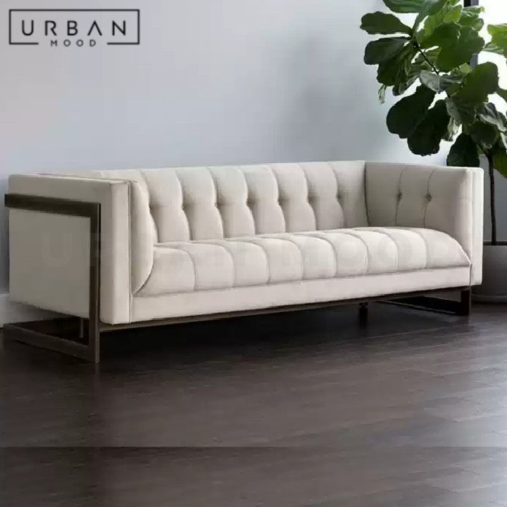 SCHUSTER Victorian Velvet Sofa