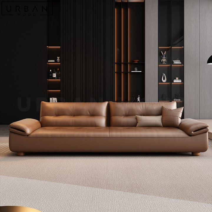 SCHWARTZ Modern Leather Sofa