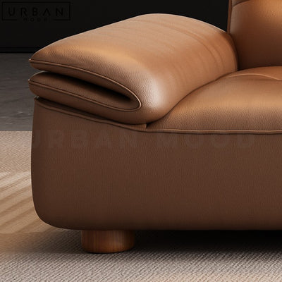 SCHWARTZ Modern Leather Sofa