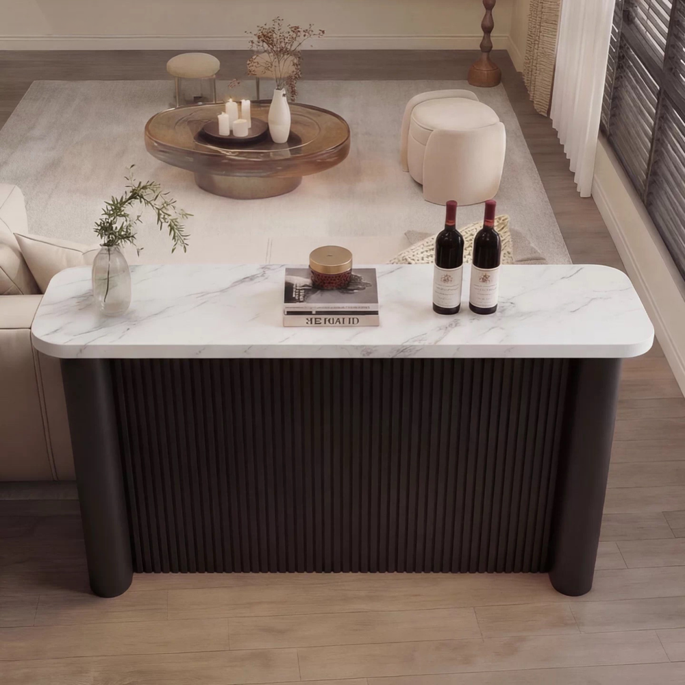 SCULPT Modern Sintered Stone Bar Table - Urban Mood Singapore