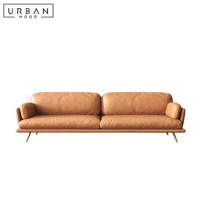 SEATON Modern Leather Sofa