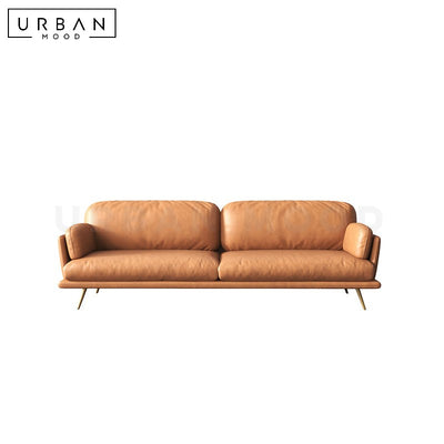 SEATON Modern Leather Sofa