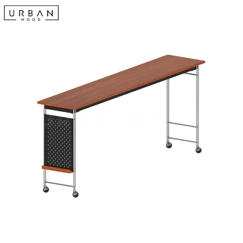 SEATTLE Modern Solid Wood Mobile Overbed Table