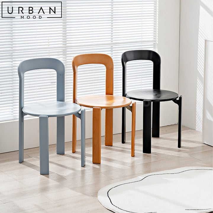 SEBTAN Modern Solid Wood Dining Chair