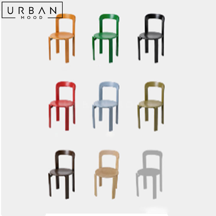 SEBTAN Modern Solid Wood Dining Chair