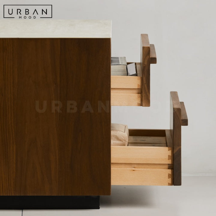 SEB Modern Solid Wood Bedside Table