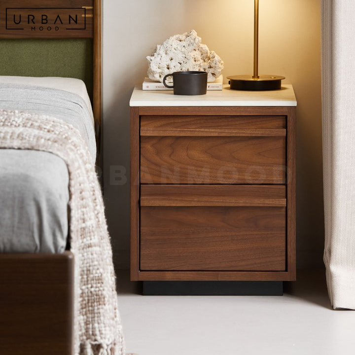 SEB Modern Solid Wood Bedside Table