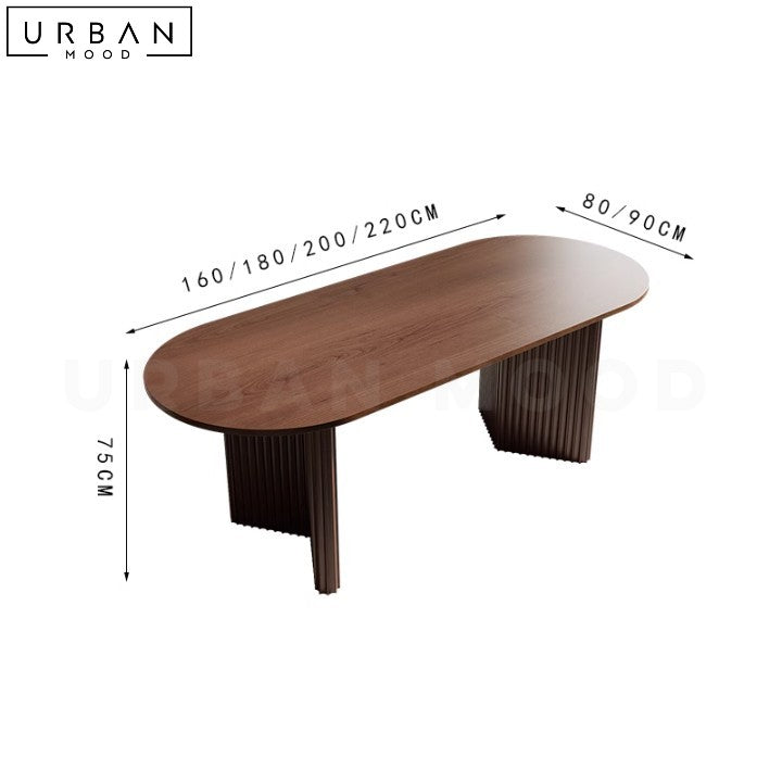 COTTY Modern Solid Wood Dining Table