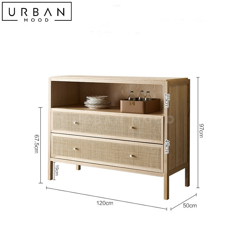 SEHIA Scandinavian Solid Wood Cabinet