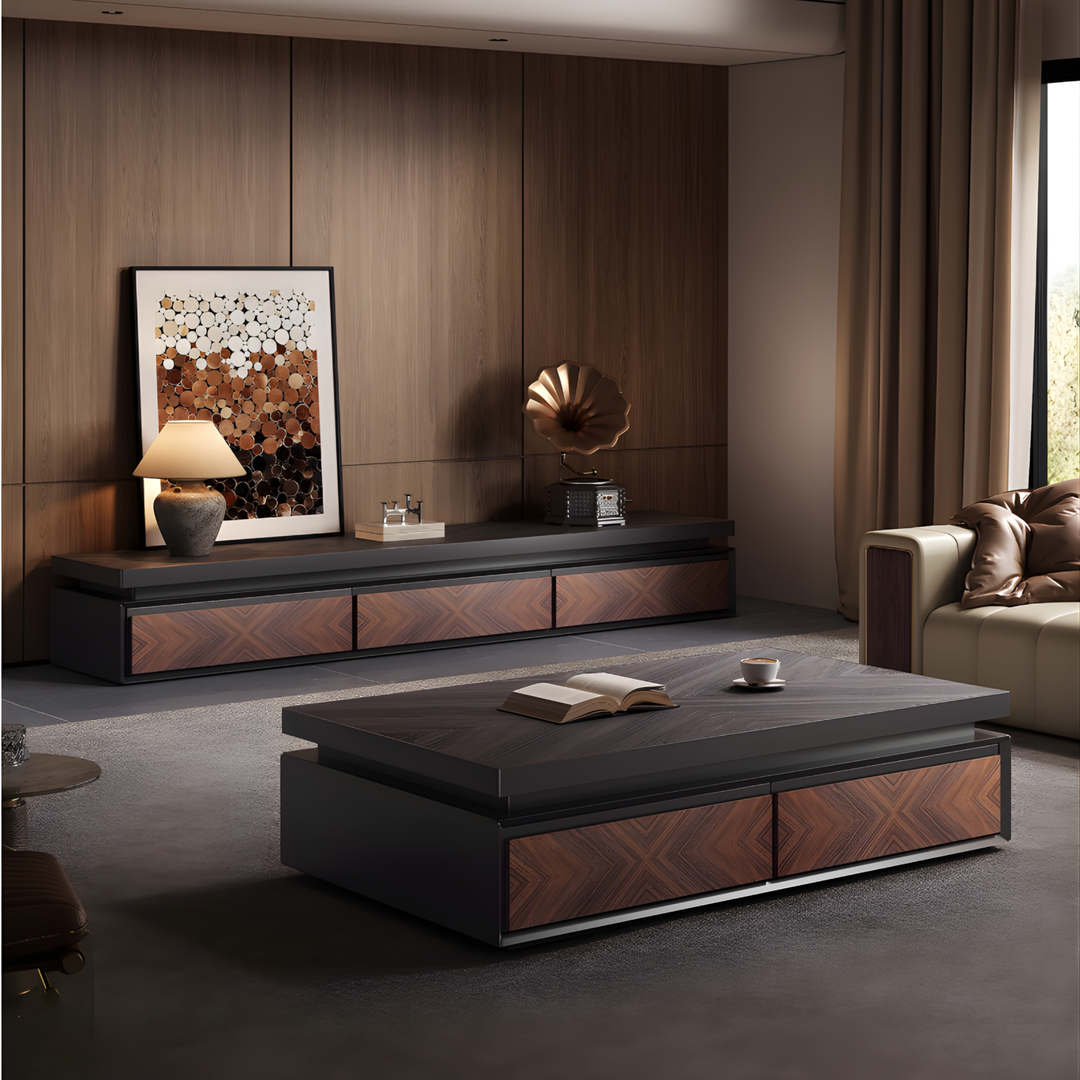 SELA Modern TV Console and Coffee Table Set - Urban Mood Singapore