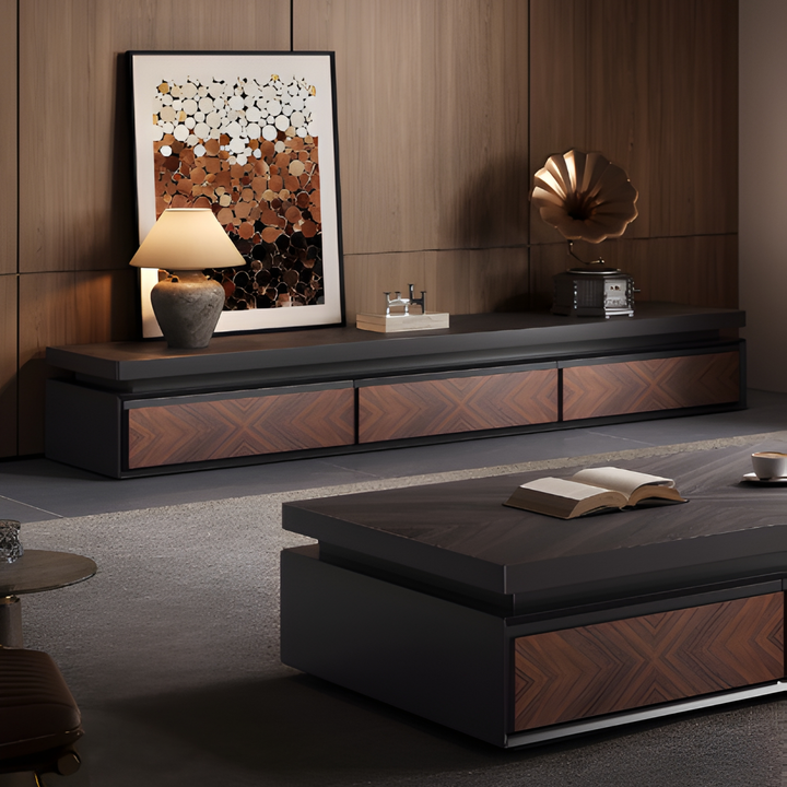 SELA Modern TV Console and Coffee Table Set - Urban Mood Singapore