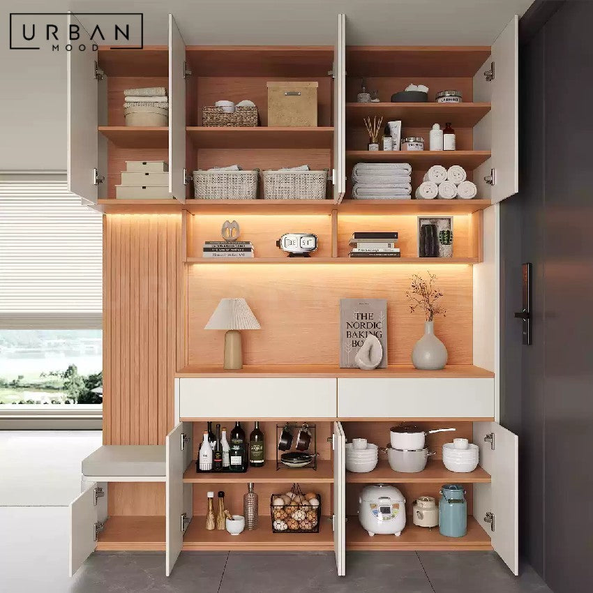 SELINA Modern Full Height Shoe Cabinet