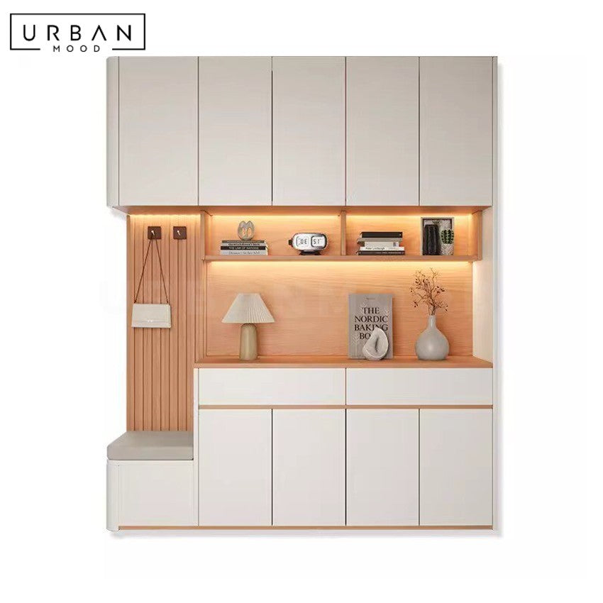 SELINA Modern Full Height Shoe Cabinet