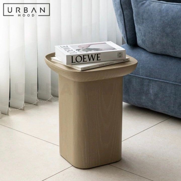 SENKA Modern Solid Wood Side Table