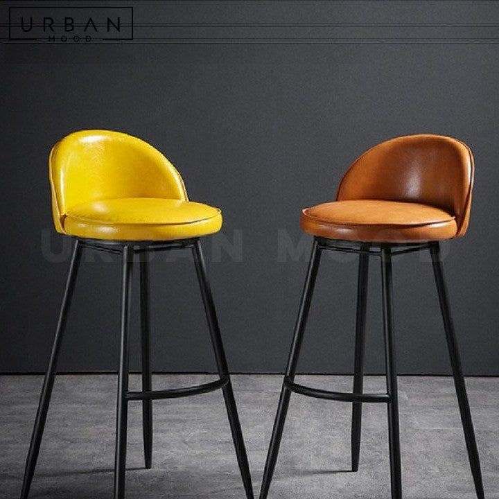 SUGAR Modern Leather Bar Stool