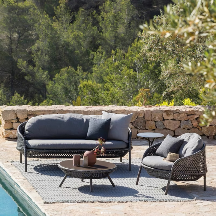 SERALPH Modern Rattan Outdoor Sofa - Urban Mood Singapore