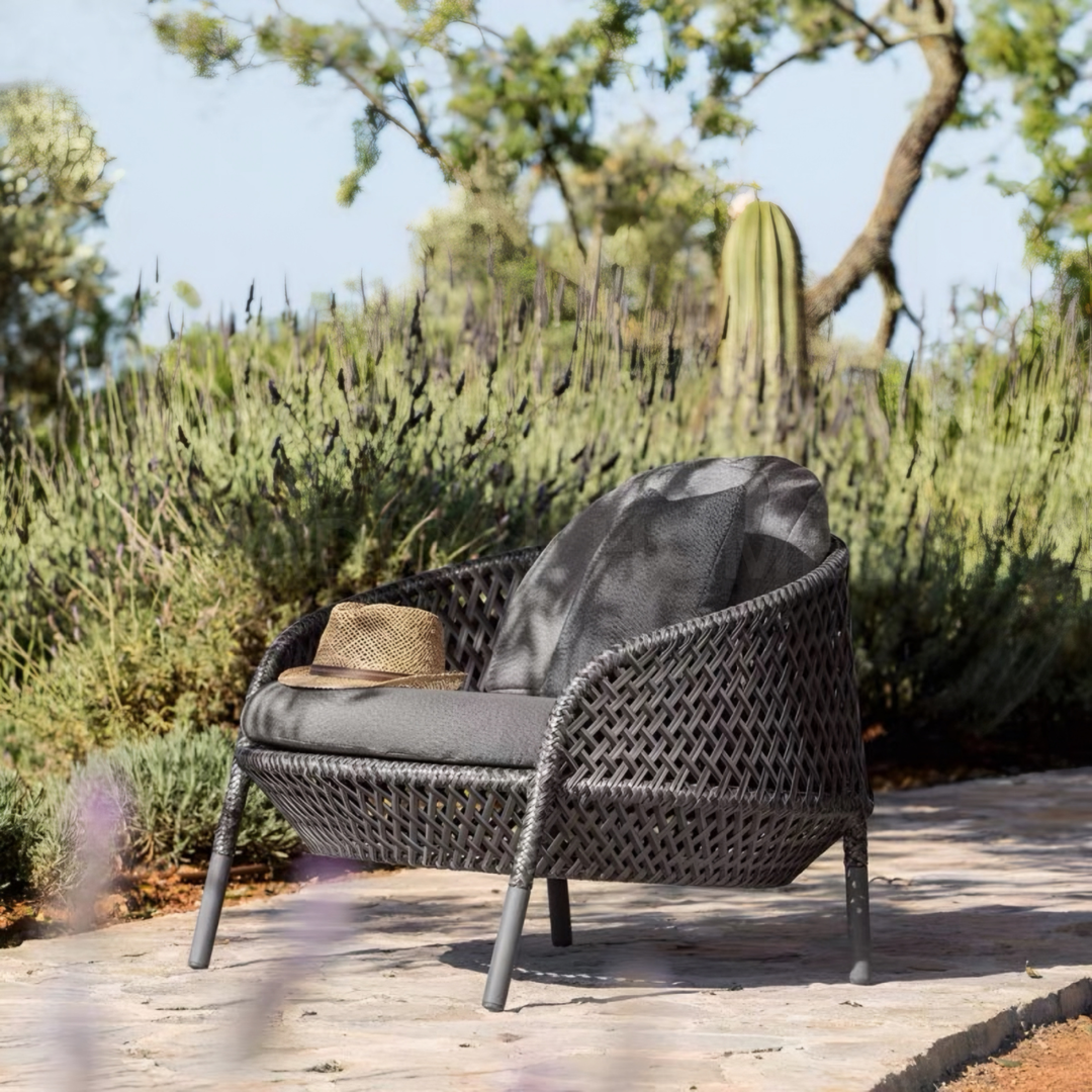 SERALPH Modern Rattan Outdoor Sofa - Urban Mood Singapore