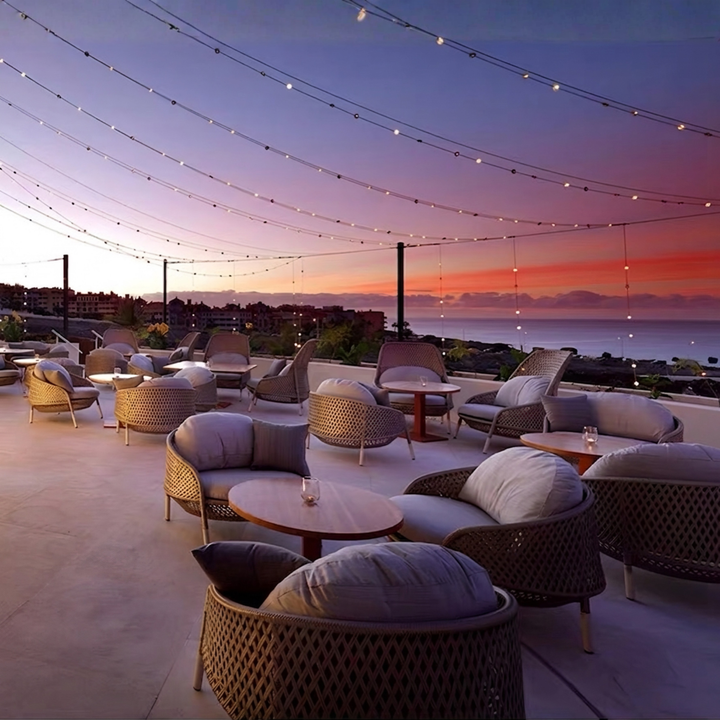 SERALPH Modern Rattan Outdoor Sofa - Urban Mood Singapore