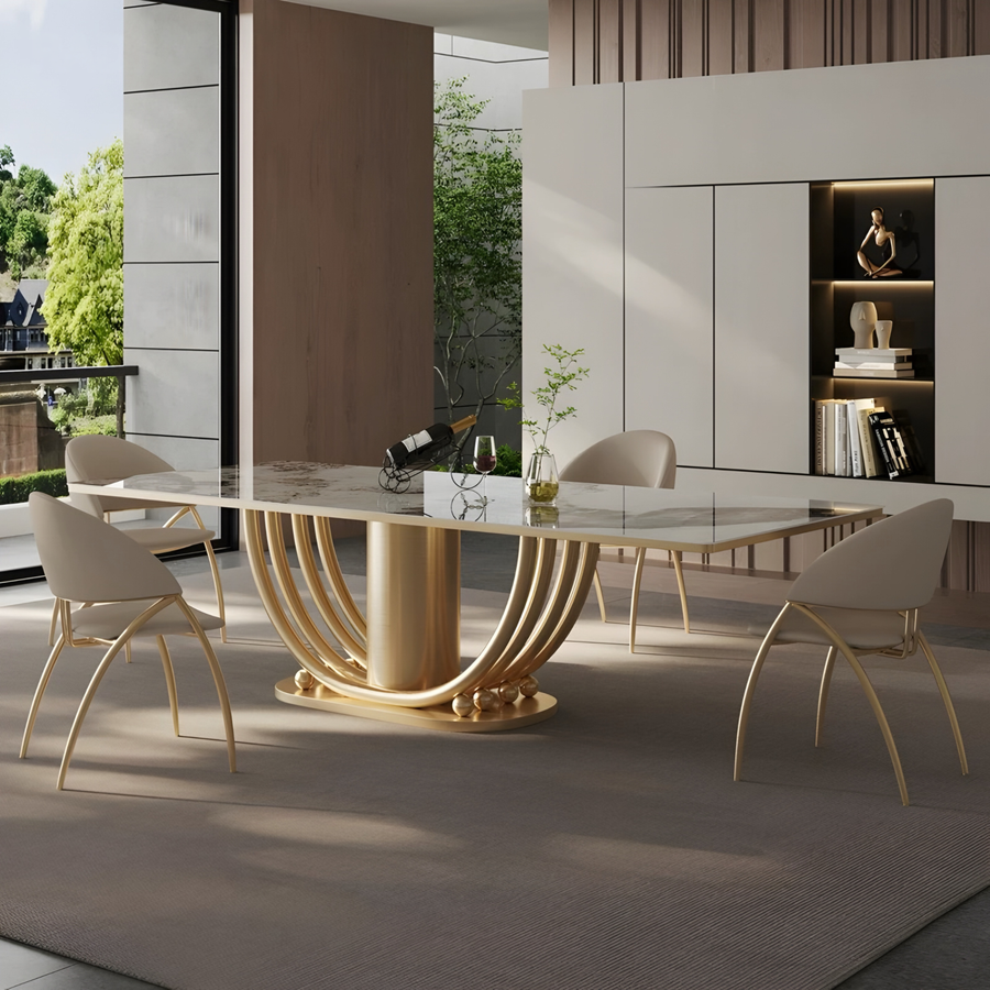 SERAVEN Modern Marble Dining Table - Urban Mood Singapore
