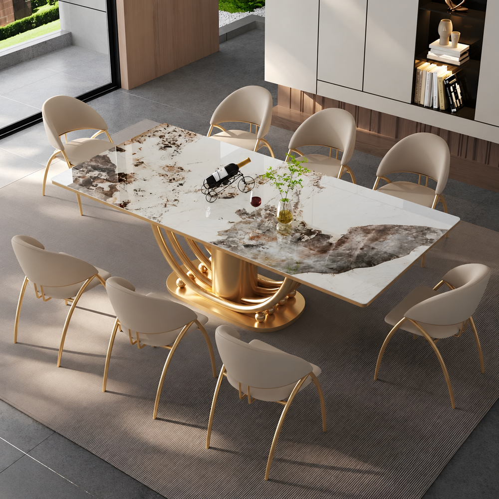 SERAVEN Modern Marble Dining Table - Urban Mood Singapore